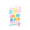 Pastelowe Zakreślacze Color Block – opakowanie z 6 zakreślaczami