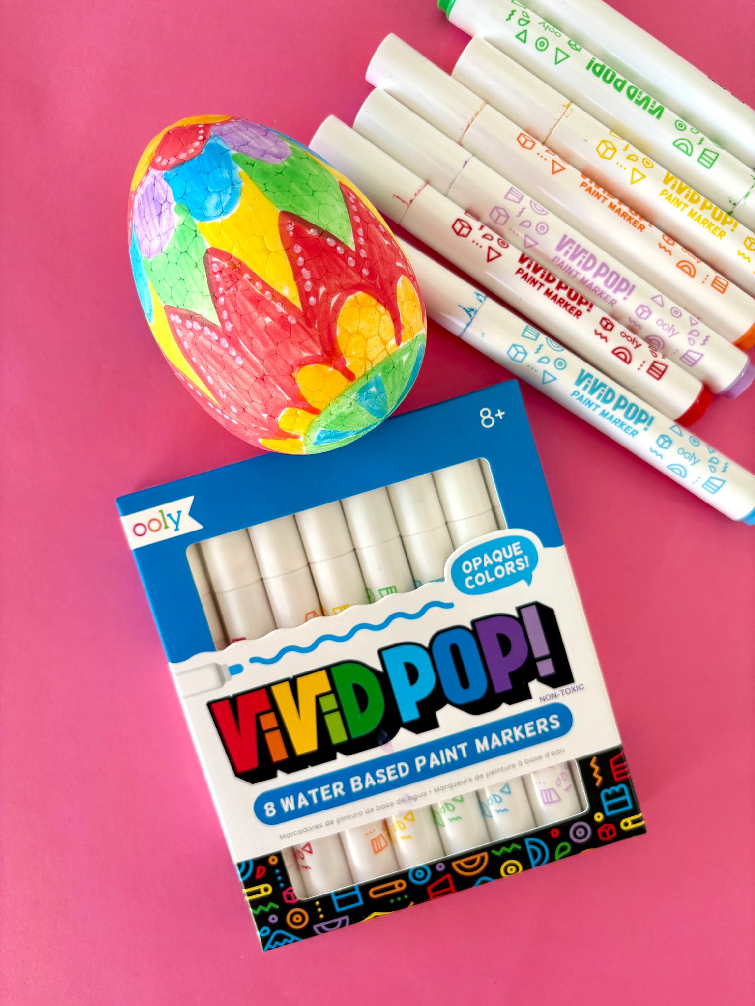 pisanka malowana flamastrami vivid pop