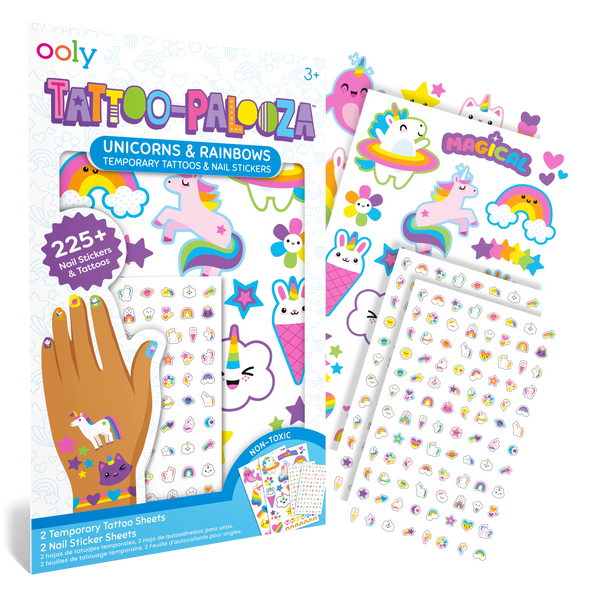 OOLY-Tattoo-Palooza-Tattoos-Nail-Stickers-Unicorns-Rainbows-Package-Sheets.png